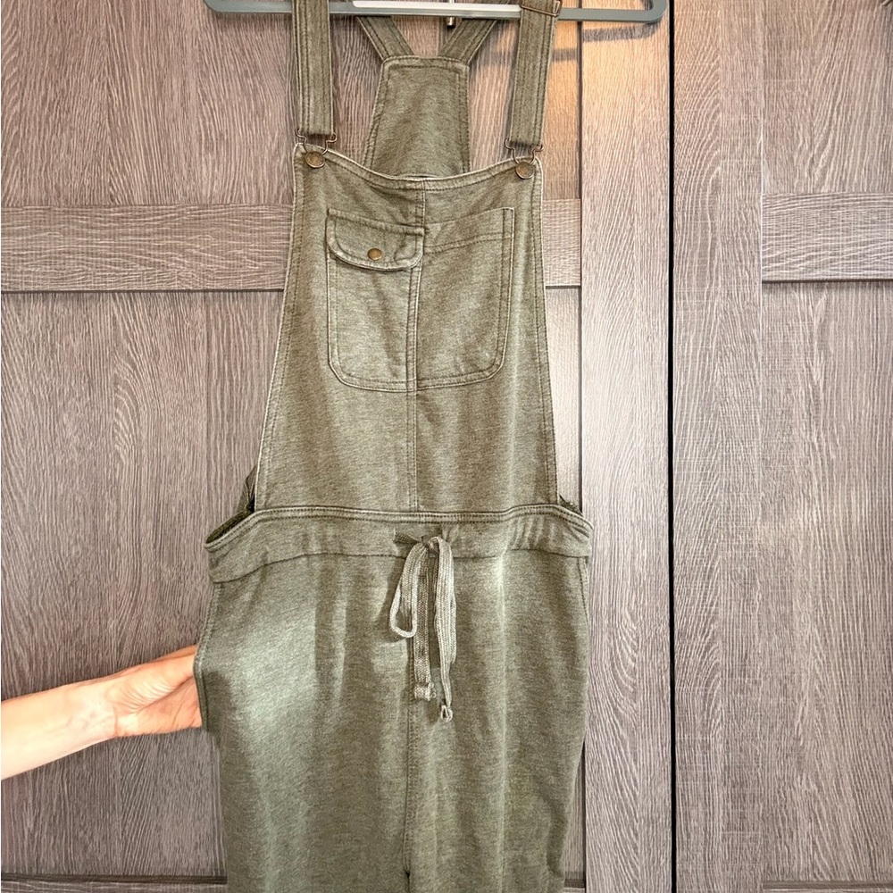 Green Overalls with Front Pocket